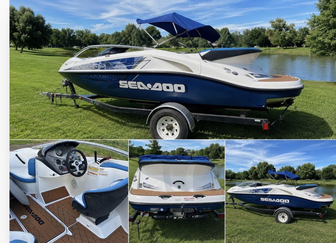 2007 Sea-Doo Speedster 200 Jet Boat – Bimini Top – Trailer Included – Good Condition