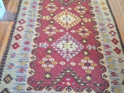 Vintage Turkish Kilim rug