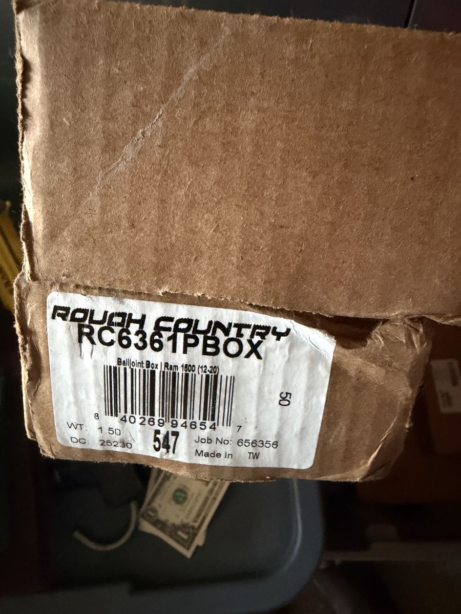 Rough Country RC6361PBOX 2 each upper Balljoint Box for Ram 1500 (2012-2021). Cash only
