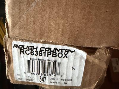 Rough Country RC6361PBOX 2 each upper Balljoint Box for Ram 1500 (2012-2021). Cash only