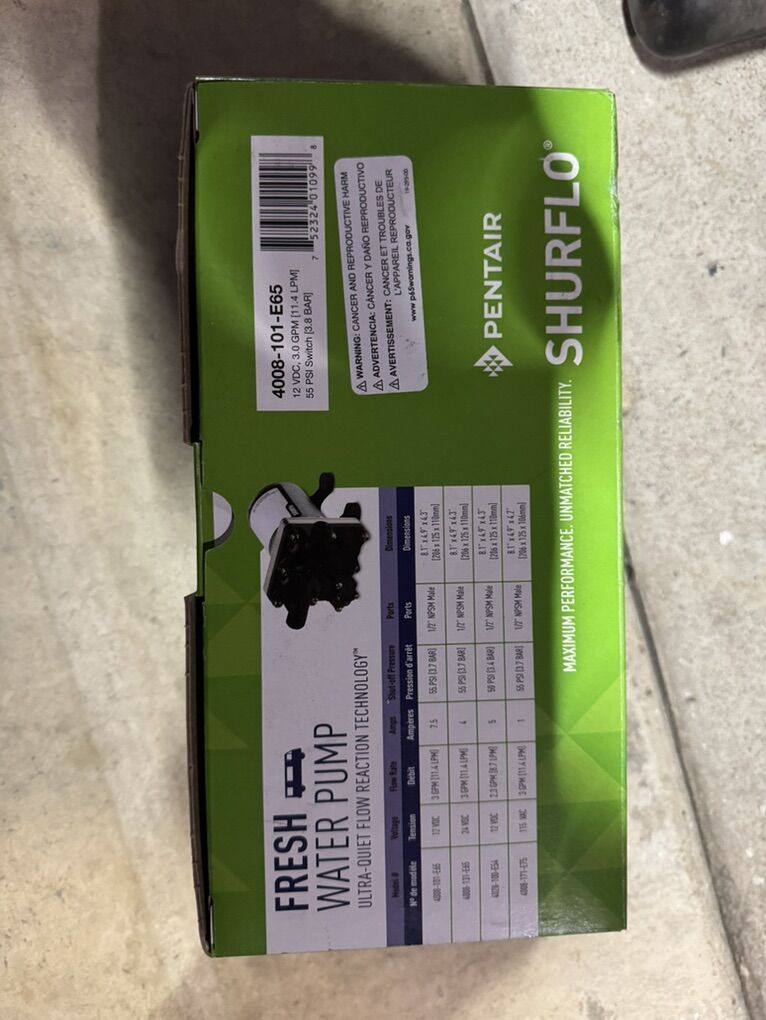 Brand New Shurflo 4008 RV Water Pump