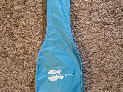 Everjoys Blue Soprano Ukulele with Case & Accessories