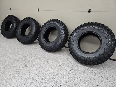 Set of 4 used Tusk Terrabite 33x10R15 UTV tires. 33” sxs RZR