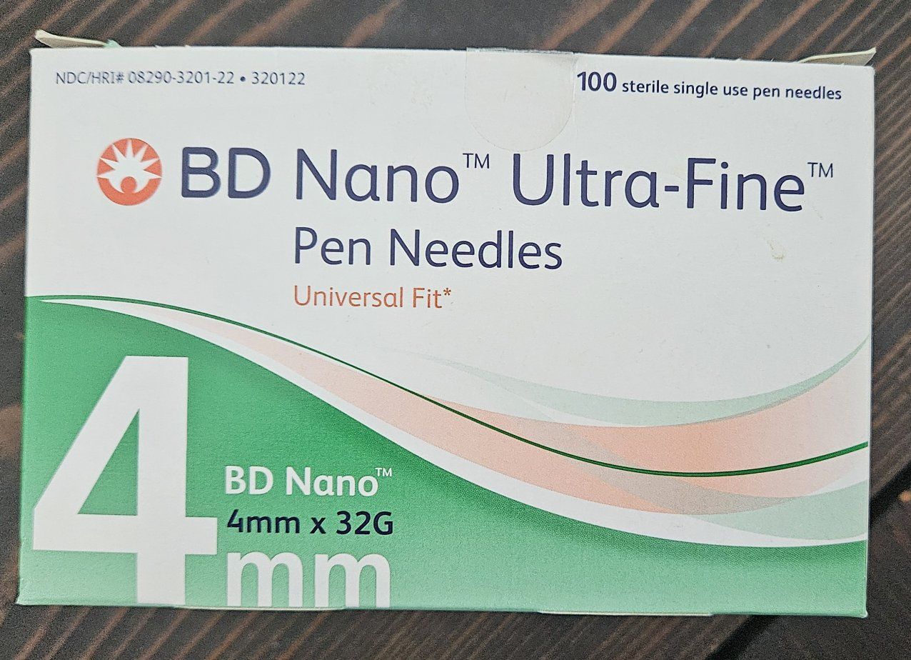 BD Nano Pen Needles, New, Box of 99