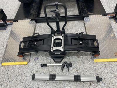 Thule EasyFold XT 2-Bike Rack – E-Bike Ready & Foldable (Ramp Included)