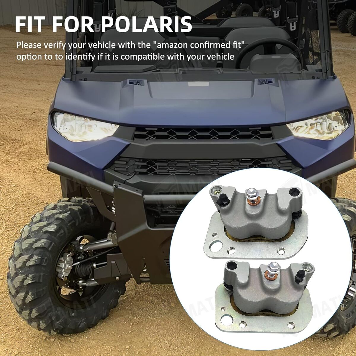 Polaris Ranger 500 570 700, Sportsman ACE 325 570 900 Front Brake Caliper and Pad Set