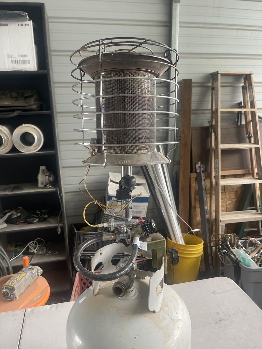 Used Propane Heater Portable Tank Top Heater