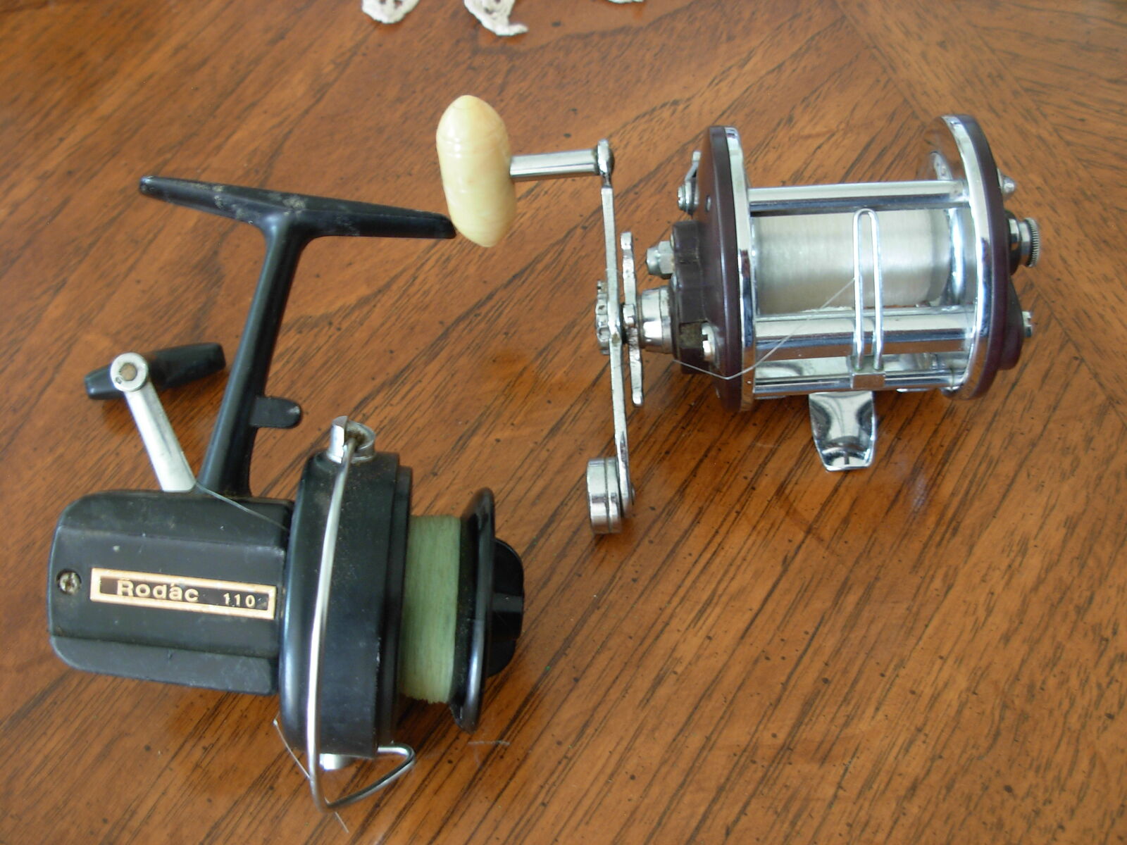 Old Fishing Reels / Penn #9 inline reel and Rodac 110 Reel
