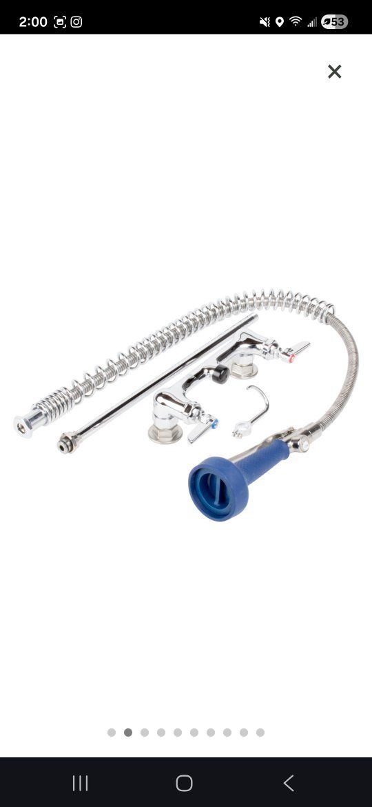 T&S Mini Pro Rinse Faucet 7"Deck
#UMPU-7DLN-06
Qty-1