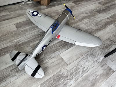 E-flite P-47 Razorback 1.2m RC Airplane BNF Basic w/ AS3X & SAFE Select