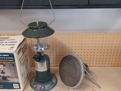 Coleman propane lantern and heater