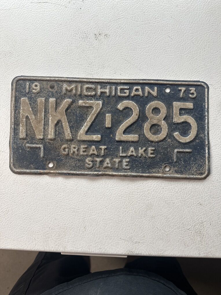 1973 Michigan License Plate