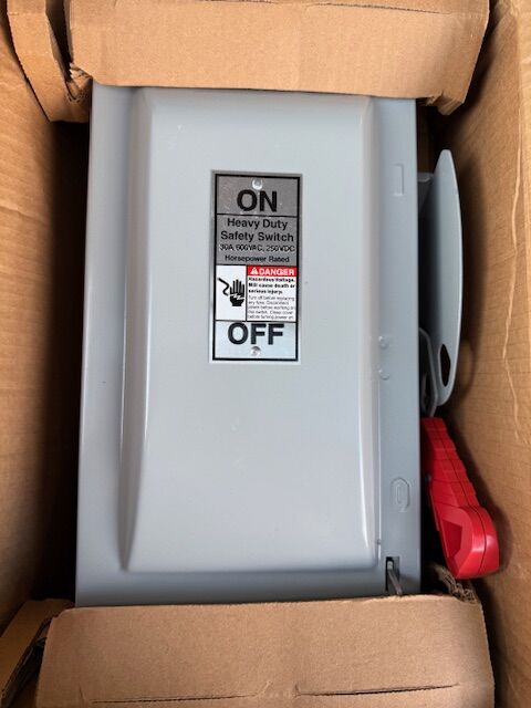 Siemens HF362N - Disconnect Switch 60A 600V (3-Pole NEMA 1)