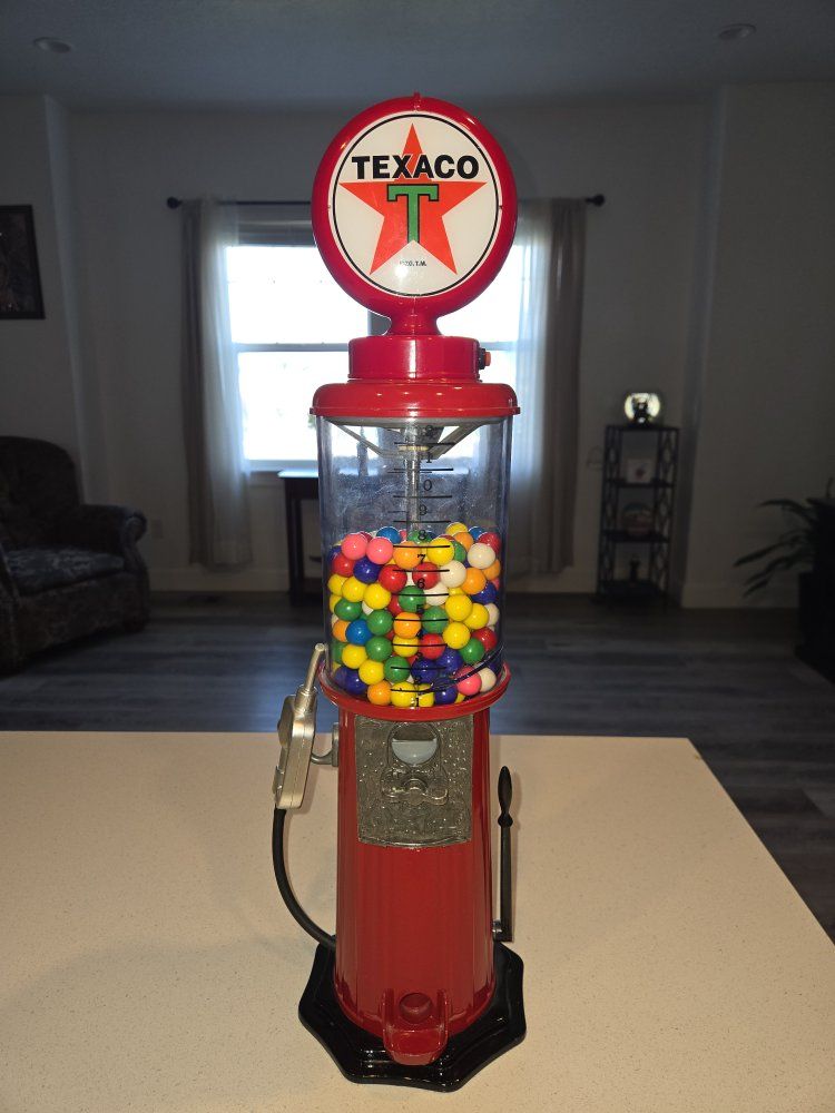 Texaco gumball machine pump