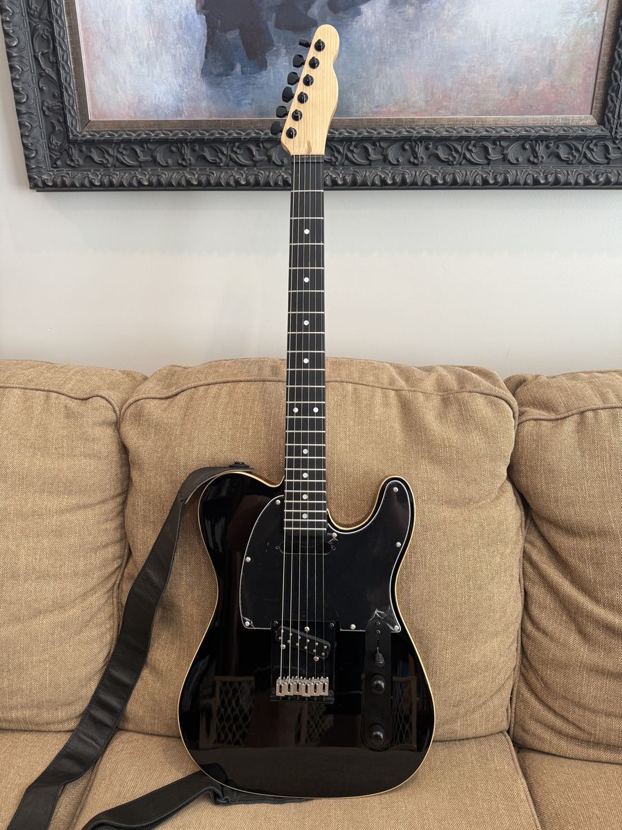61' Telecaster Partscaster Tele Pearly Gates Humbucker Leather Strap XGP