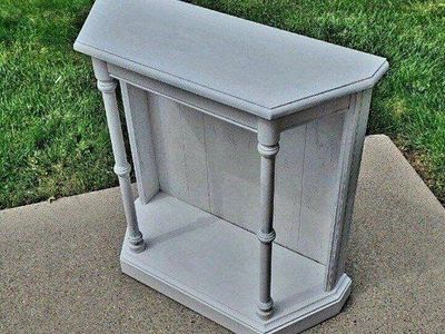 Gray Console Table Entryway Accent Table 30"H x 28"W x 11"D