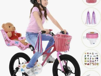 Doll Bike Seat, Basket, Handlebar, Stickers