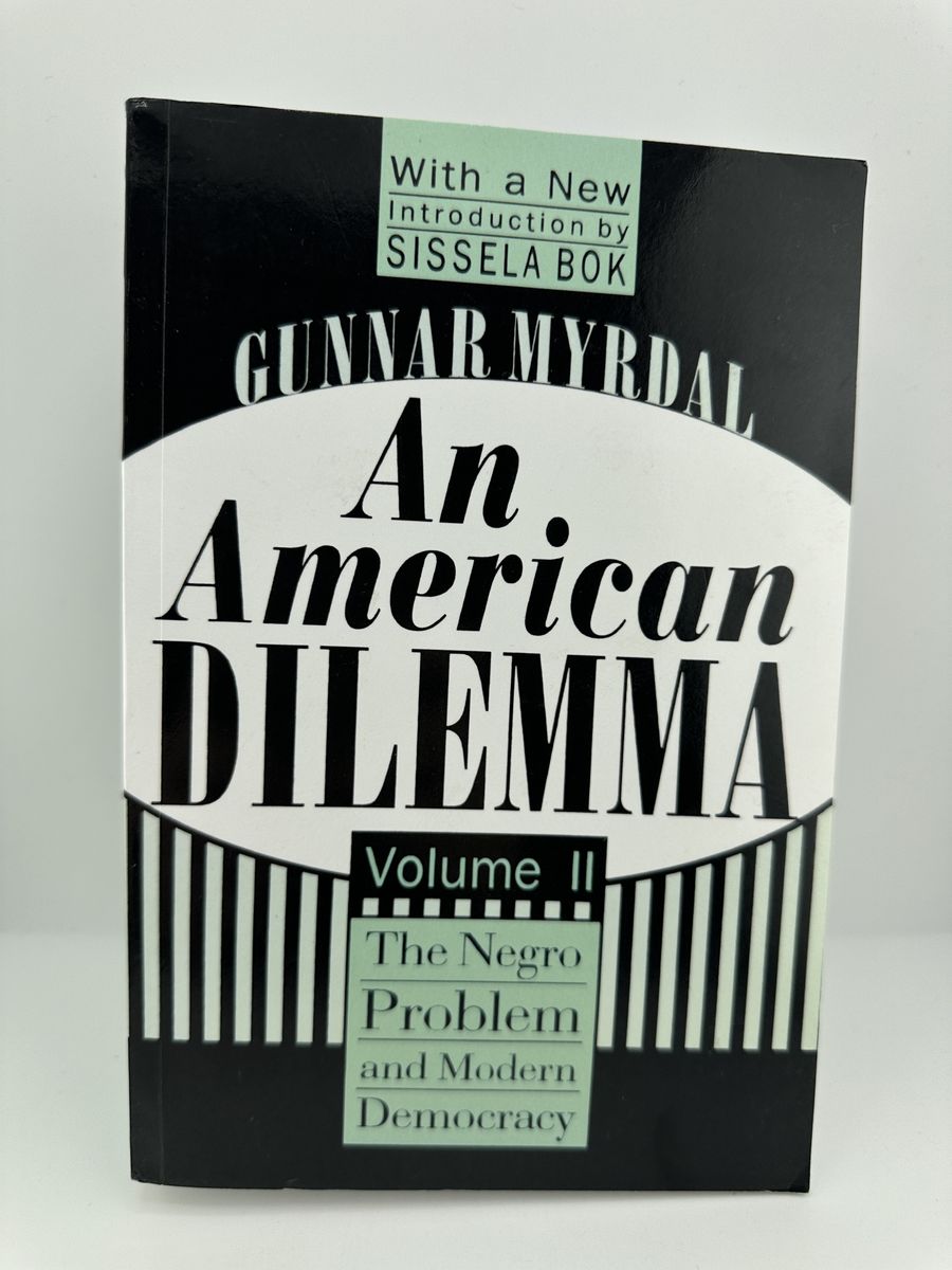 An American Dilemma Vol 2 Gunnar Myrdal 2017 PB Routledge