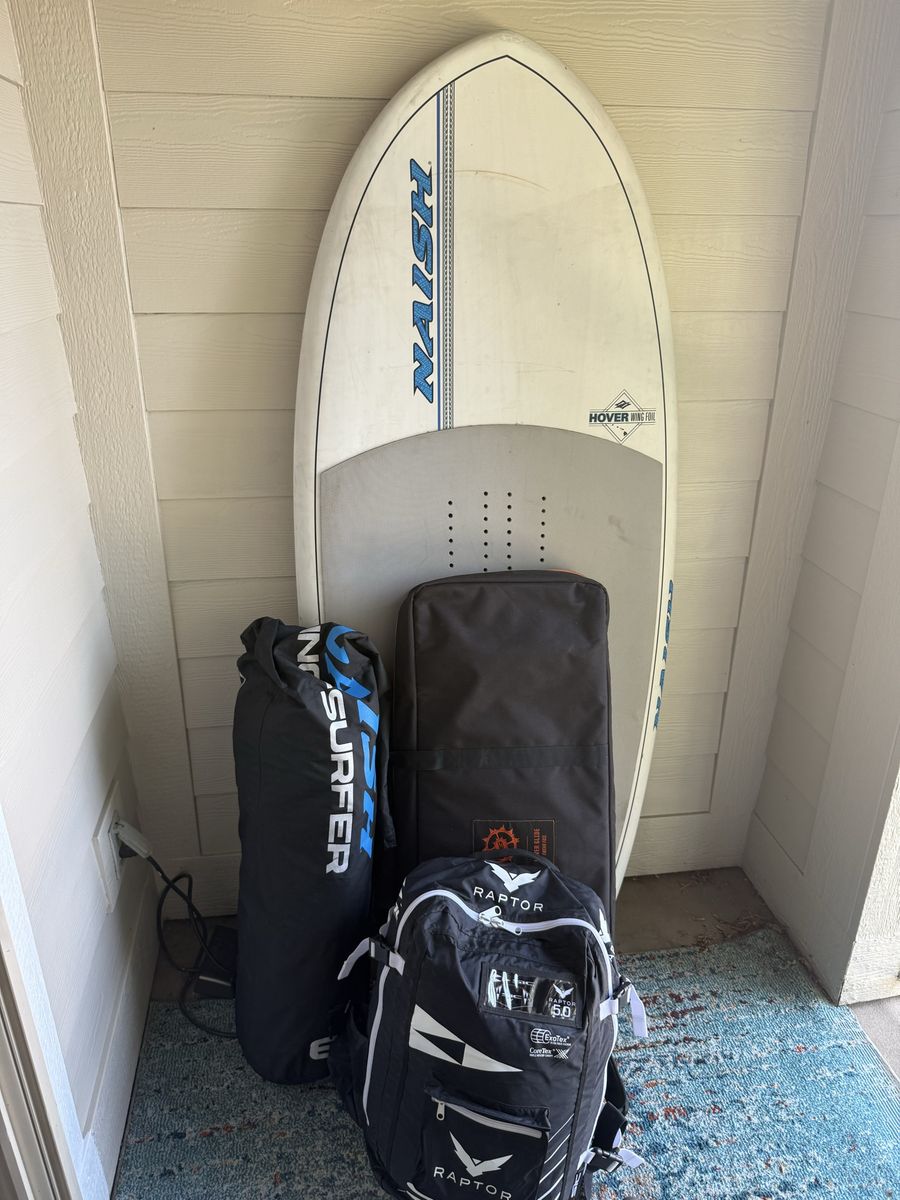 Naish Hover Wing Foil GS 125L Kit - 6'4"/31" Board & 2 Wings, Used Excellent