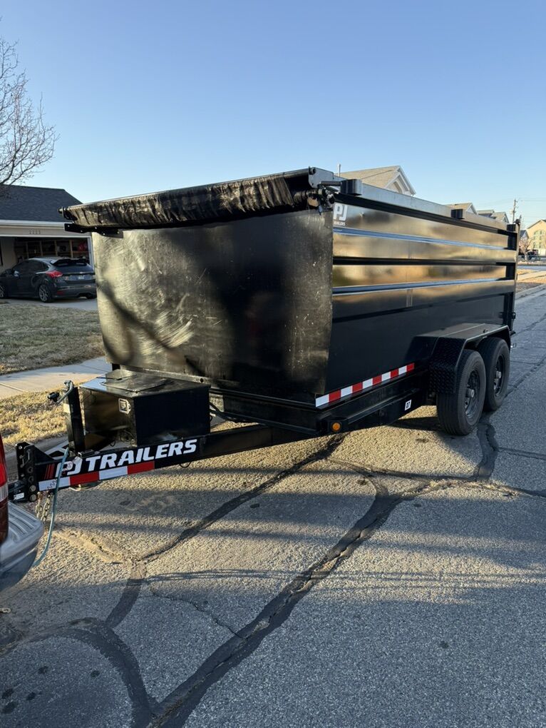7x14 dump trailer for rent
