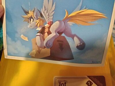 Mlp pegasus Derpy art card