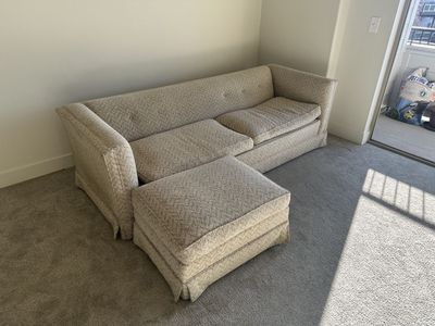 Comfy, Clean Sofa & Ottoman