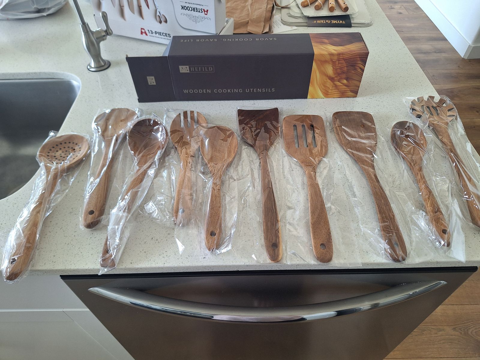 10 Piece Wood Utensil Set