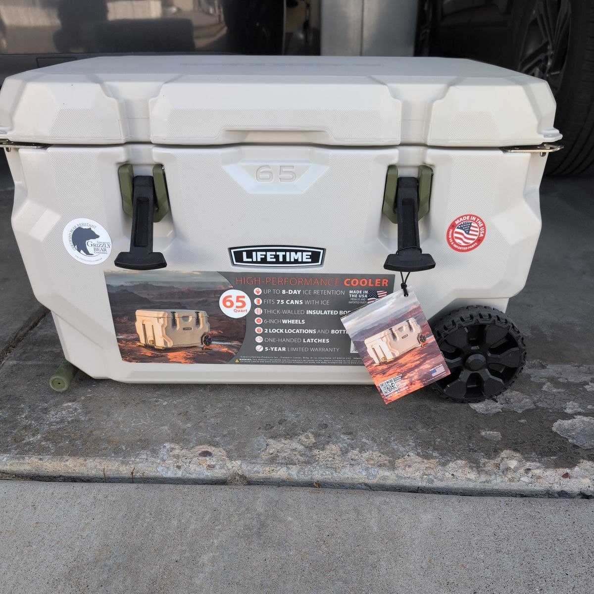 Lifetime 65 Qt Bear-resistant cooler Brand new