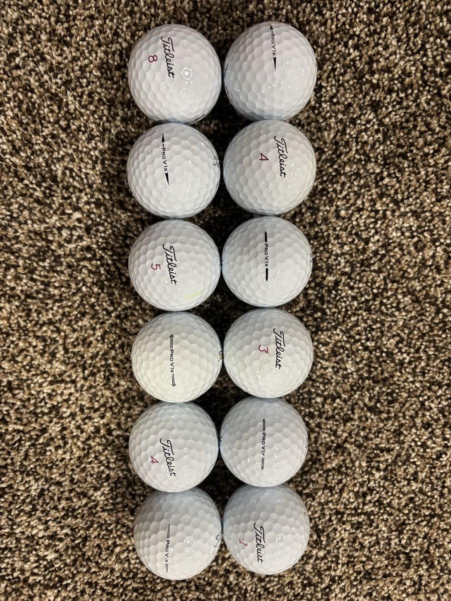 Like new PRO V1X’s, PRO VI’s, Callaway Chrome Tour