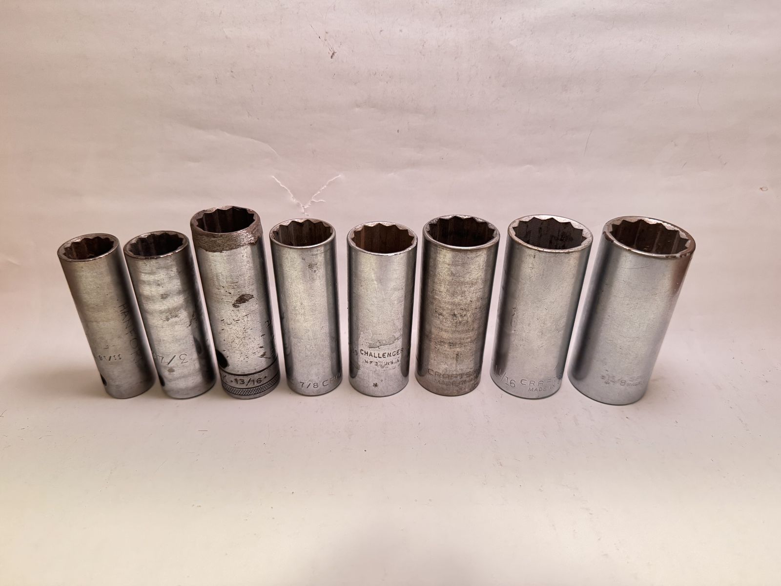 8 Deep 12pt 1/2 dr Sockets Auto Aviation Tool Set