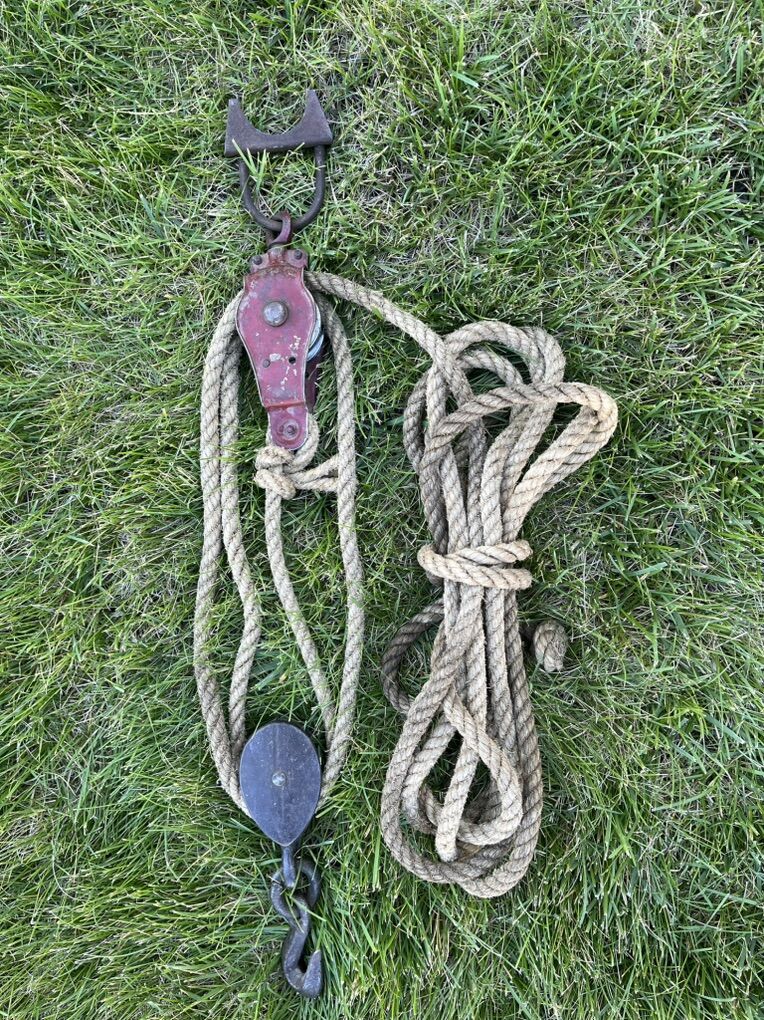 Super Cool Antique/Vintage Block and Tackle - Awesome Display Piece