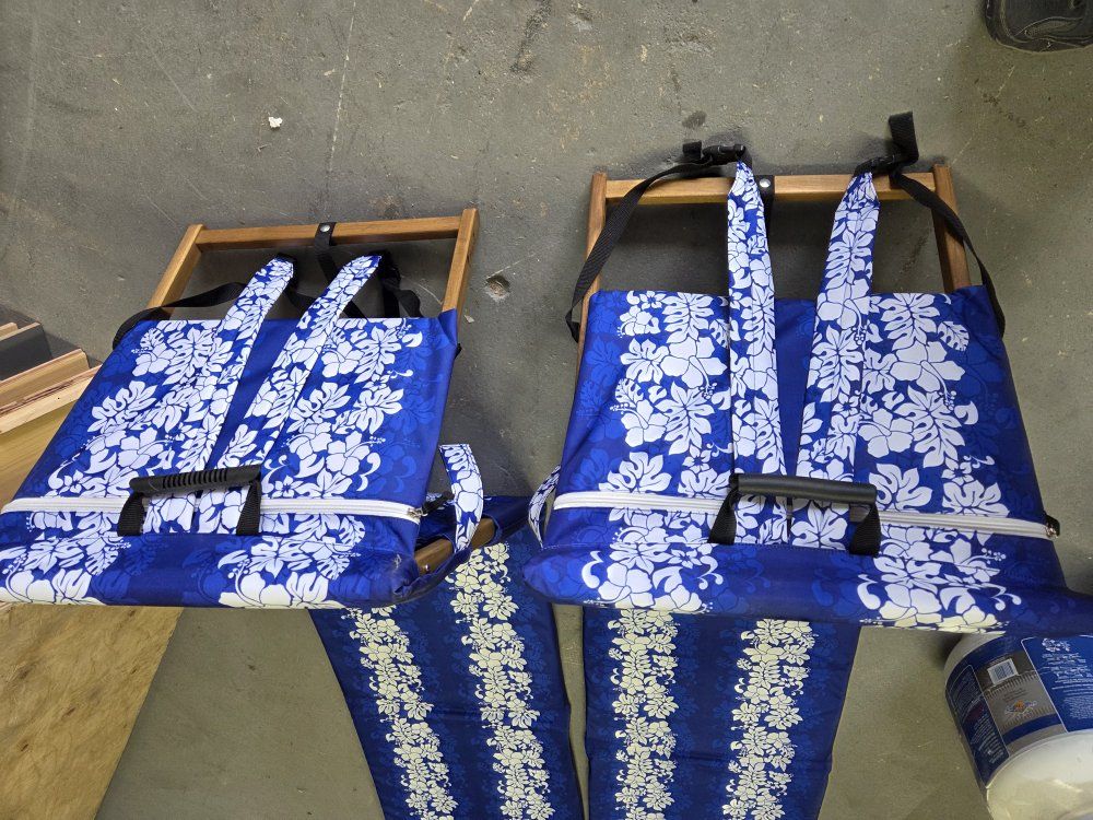 Ground level beach chairs.