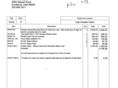Wood burning stove insert by Lopi- barely used