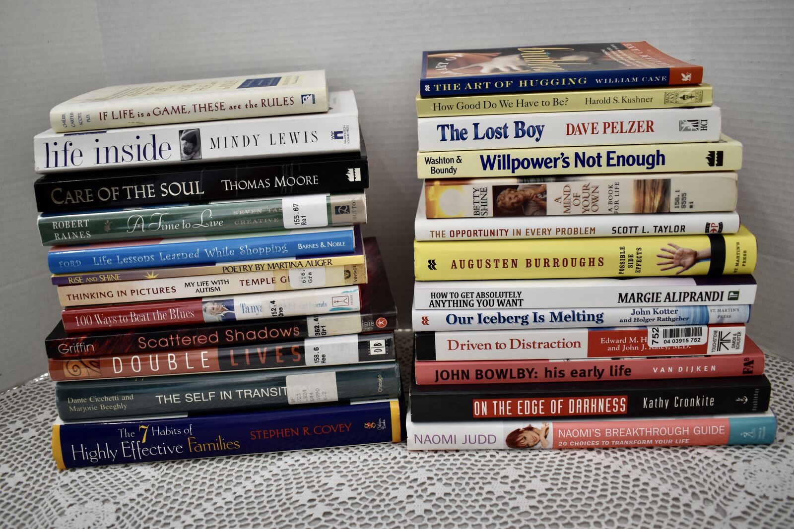 Lot Of Several Assorted Really Great Books That Deal With Self Help Type Reading 0R Great For Clinical Therapists