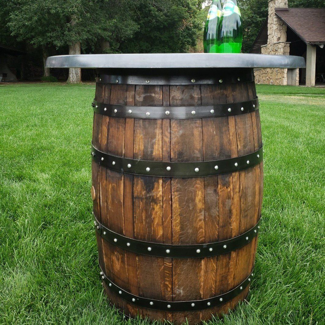 Whisky Barrel Round Table Top