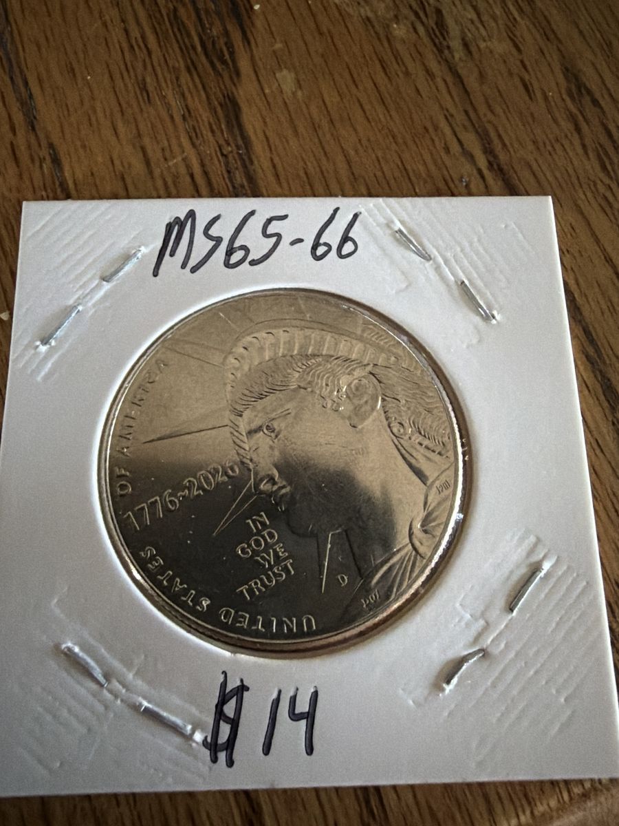 1776-2026 Half Dollar Liberty Medal Token - MS65-66 in Holder
