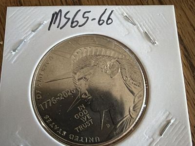 1776-2026 Half Dollar Liberty Medal Token - MS65-66 in Holder