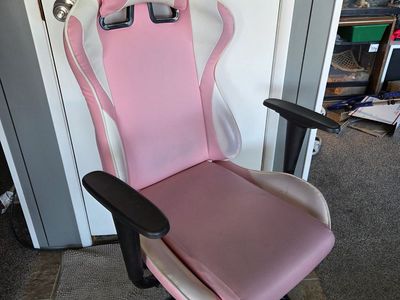 Pink gaming chair