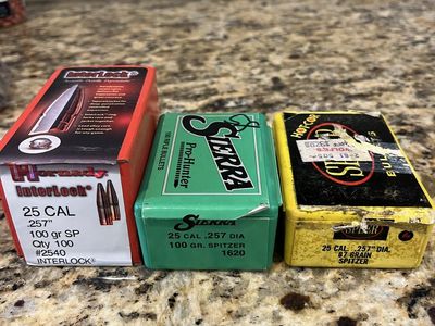 25 Cal Projectiles