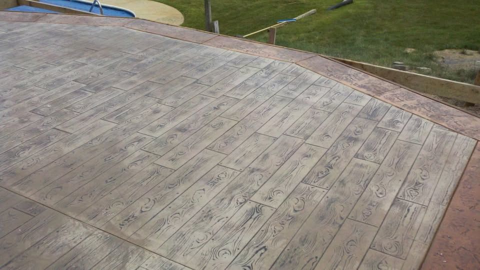 Sello para Concreto Cedar Wood Plank – Para Rentar $35