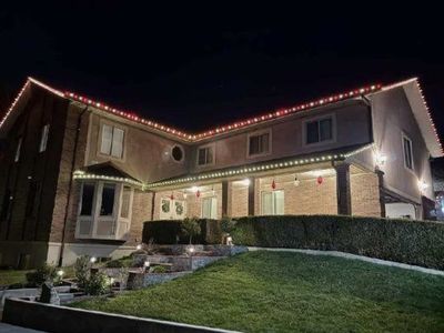 Christmas lights installation