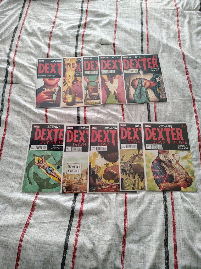 2013 Marvel Comics Dexter & Dexter Down Under Complete Series Comic Book Lot (10 Books)