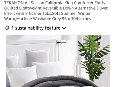 Grey Cal King Comforter
