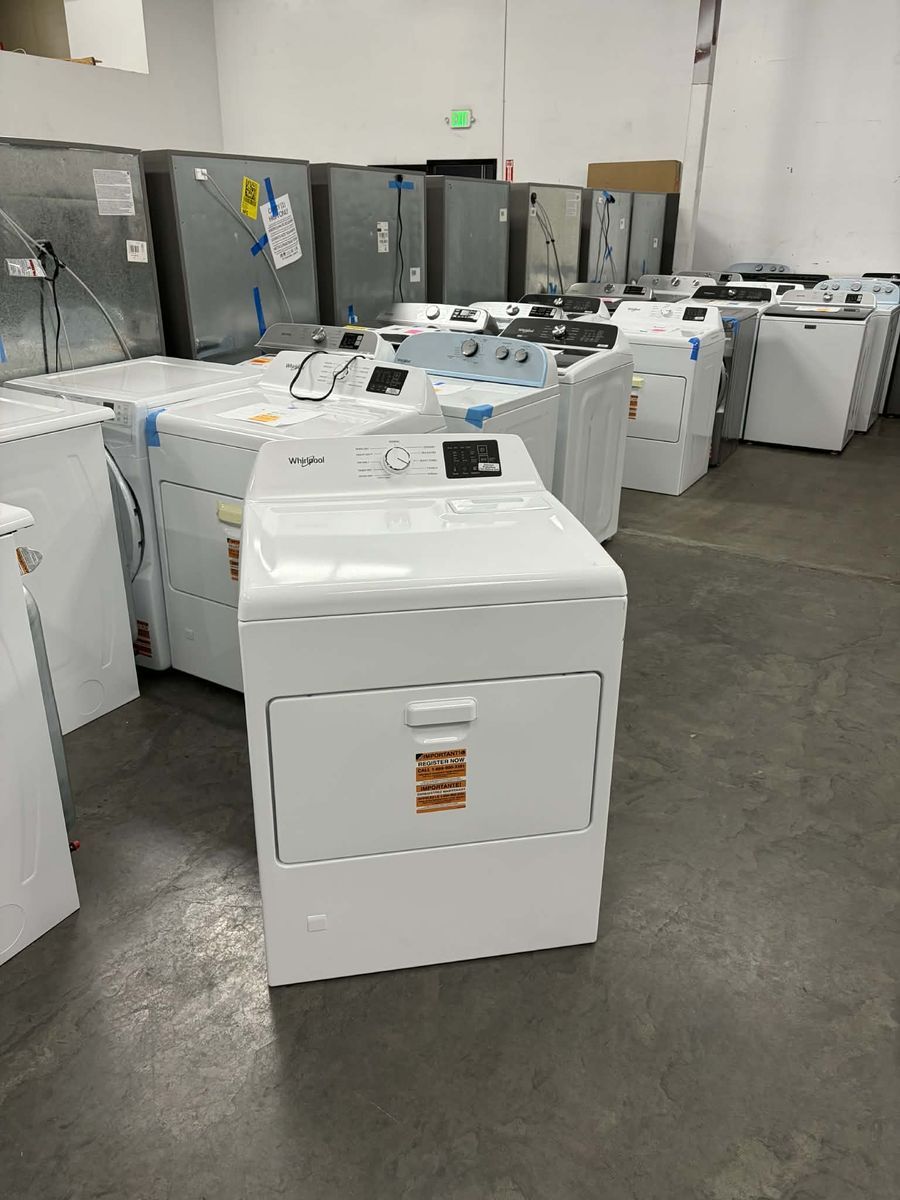 NEW WHIRLPOOL 7 C FT GAS DRYER IN WHITE
