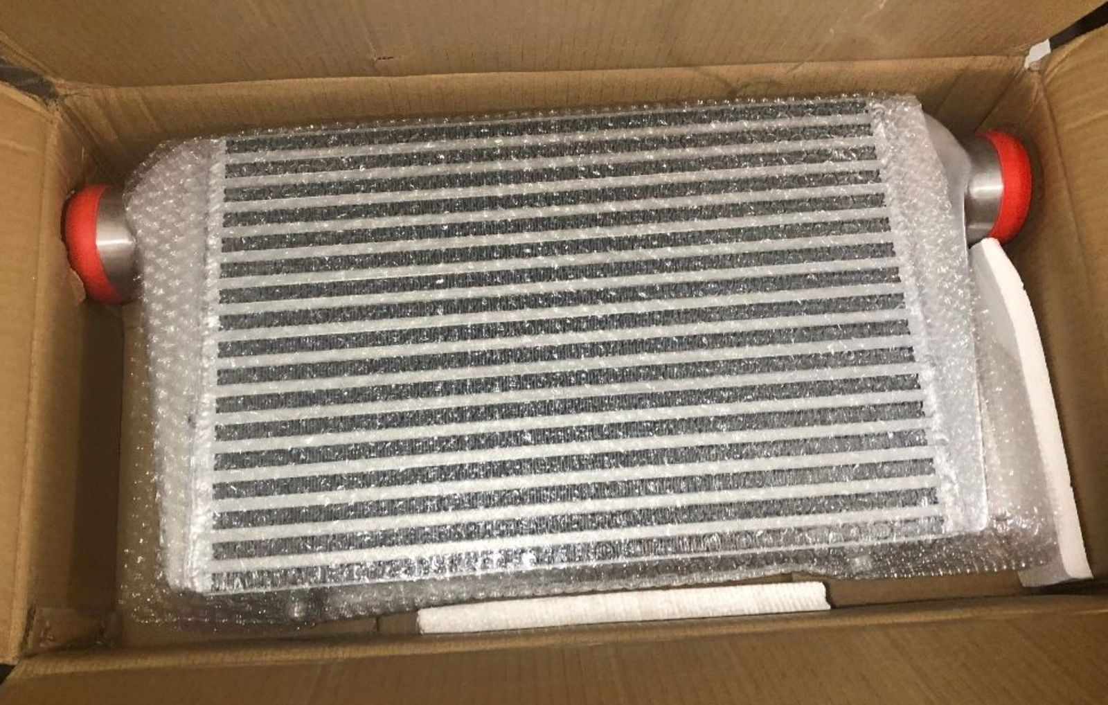 Universal 25"x12"x3" Turbo Aluminum Front Mount Intercooler 3" Inlet Outlet