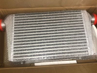 Universal 25"x12"x3" Turbo Aluminum Front Mount Intercooler 3" Inlet Outlet