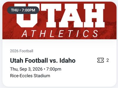 2 Utah Utes vs. Idaho tickets