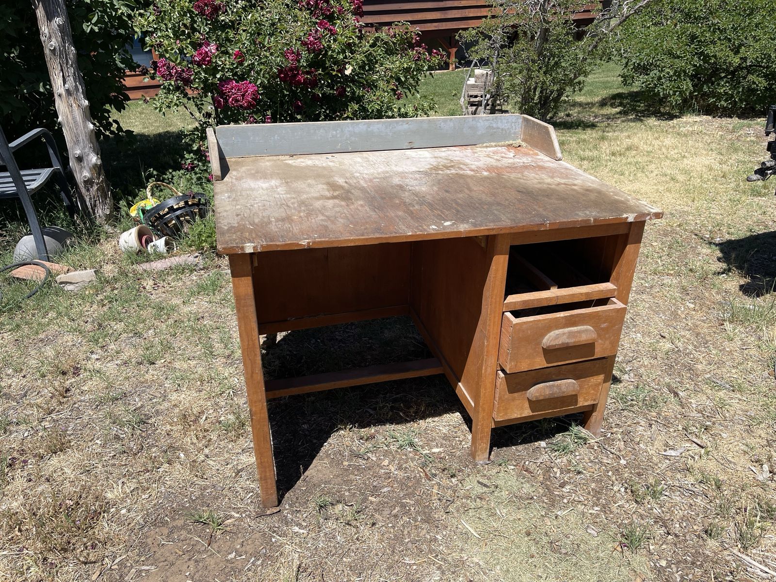 3 ft wide vintage desk
