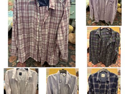 Women’s XXL Long Sleeve Button Down Shirts $5 Each