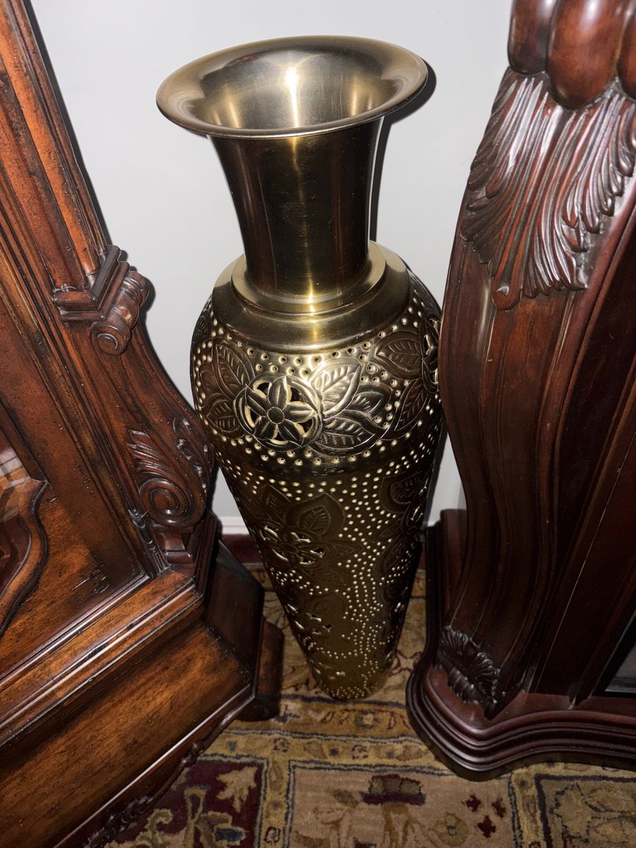 Nice Large Metal Vase 36”